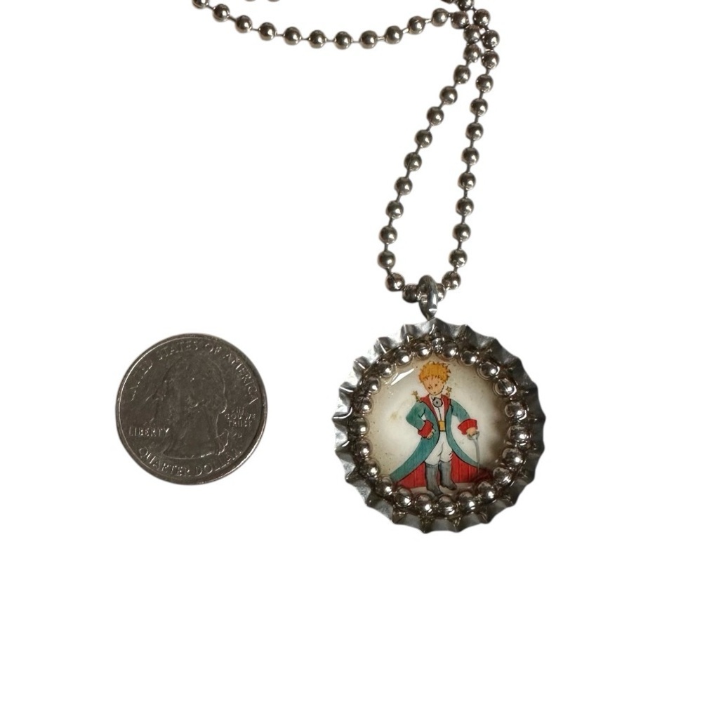 Cherry Coke Little Prince Ball Chain Pendant Necklace - Picture 5 of 6